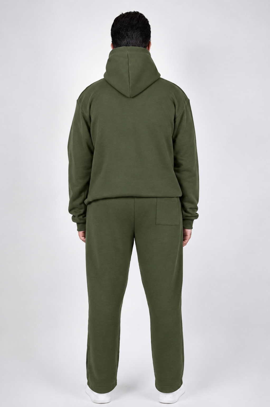 Men’s Olive Green Oversized Tracksuit Set