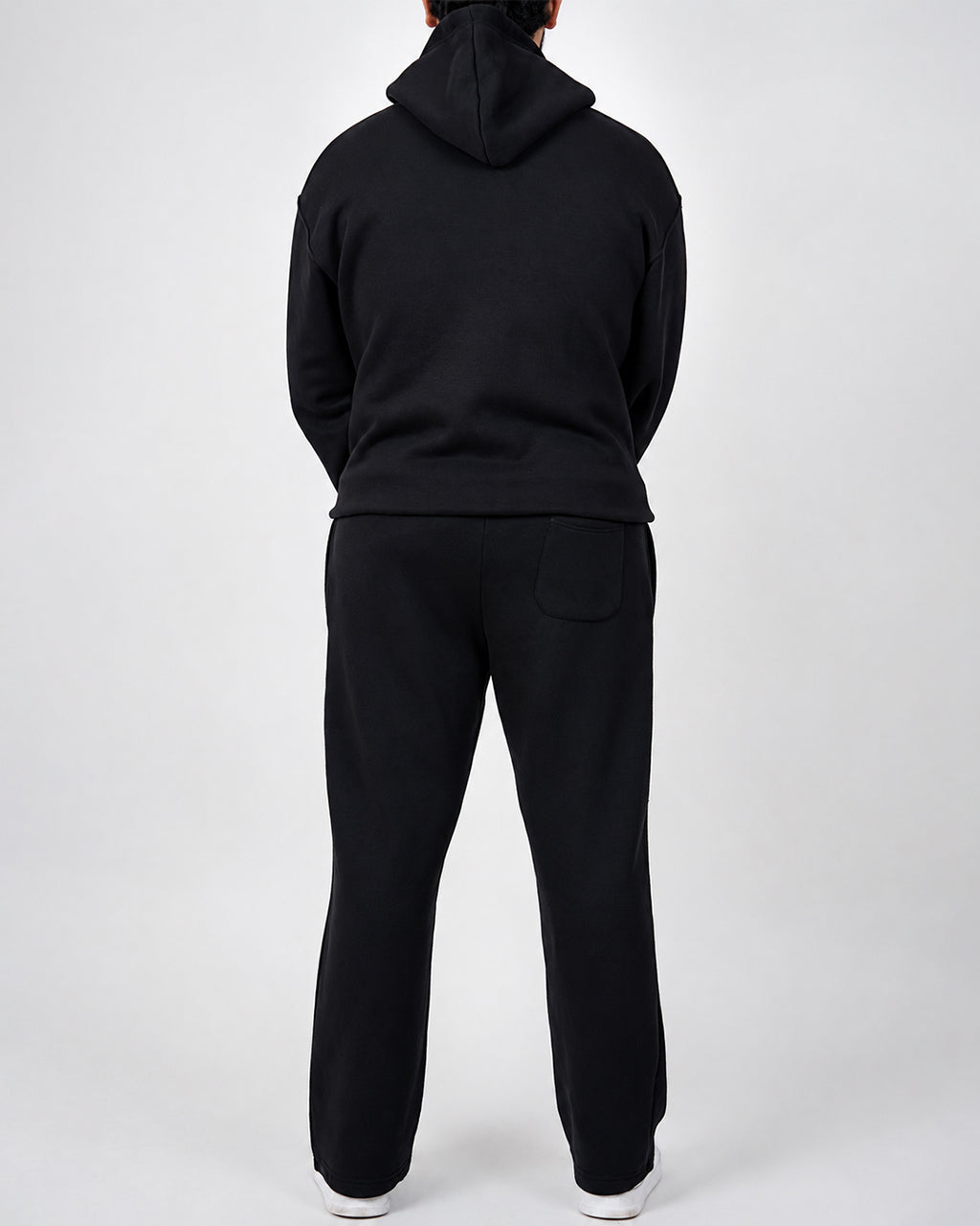Premium Blank Black Tracksuit Set | Heavyweight Fleece