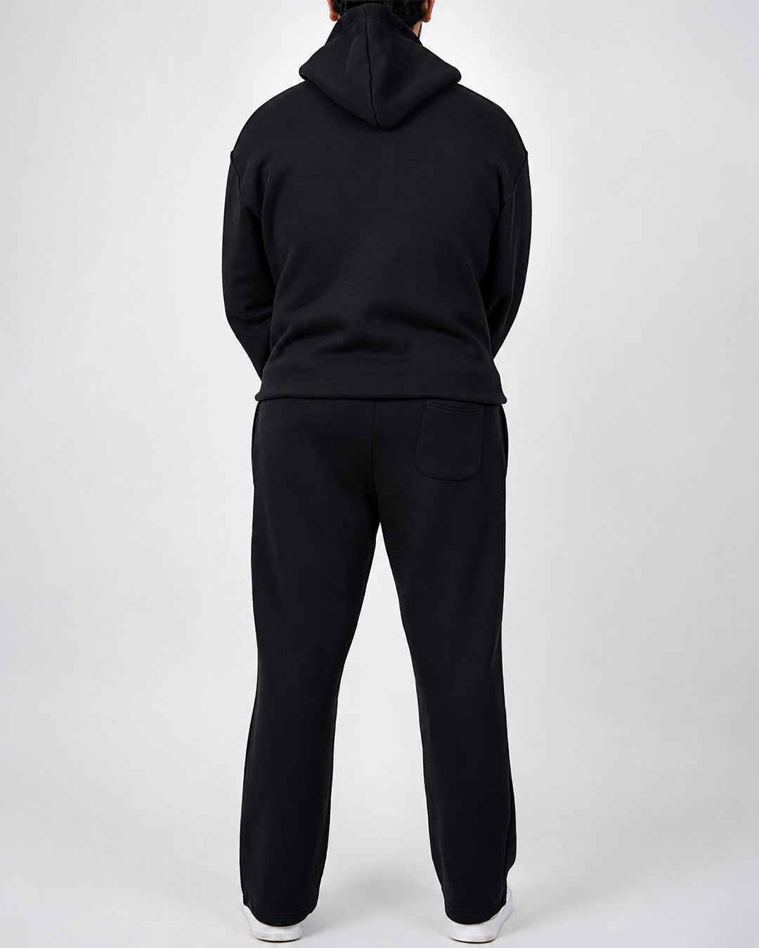 Premium Blank Black Tracksuit Set | Heavyweight Fleece