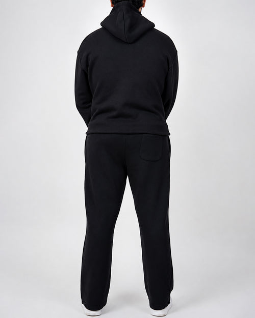 Premium Blank Black Tracksuit Set | Heavyweight Fleece