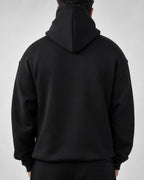 Premium Blank Black Hoodie | Heavyweight Fleece