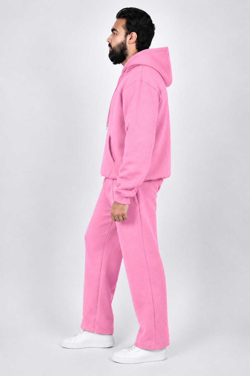 Pink Oversized Tracksuit Set