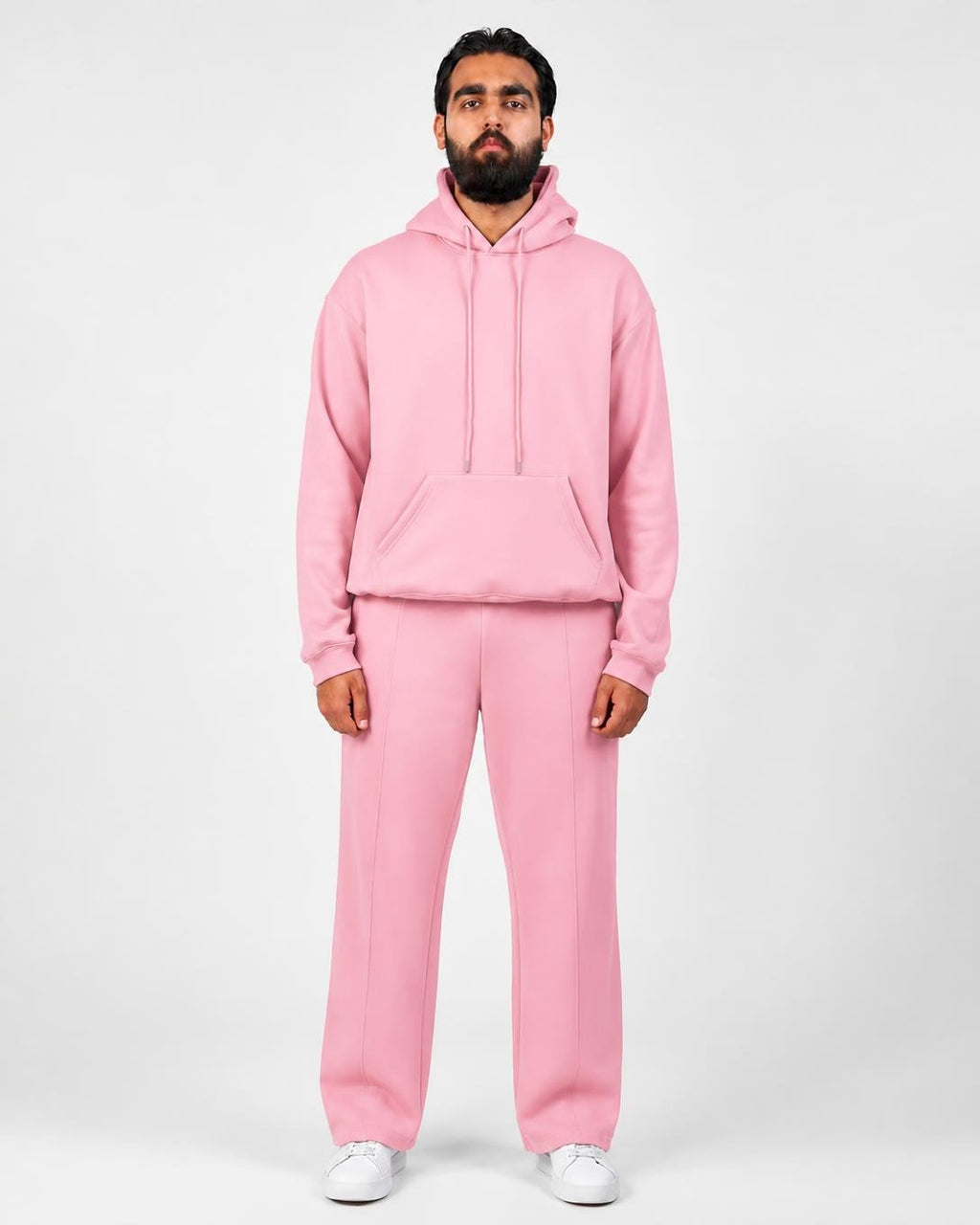 Pink Oversized Tracksuit Set