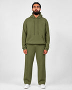 Men’s Olive Green Oversized Tracksuit Set