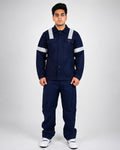 Premium Navy Workwear Set – Reflective Jacket & Cargo Trousers | Industrial Workwear