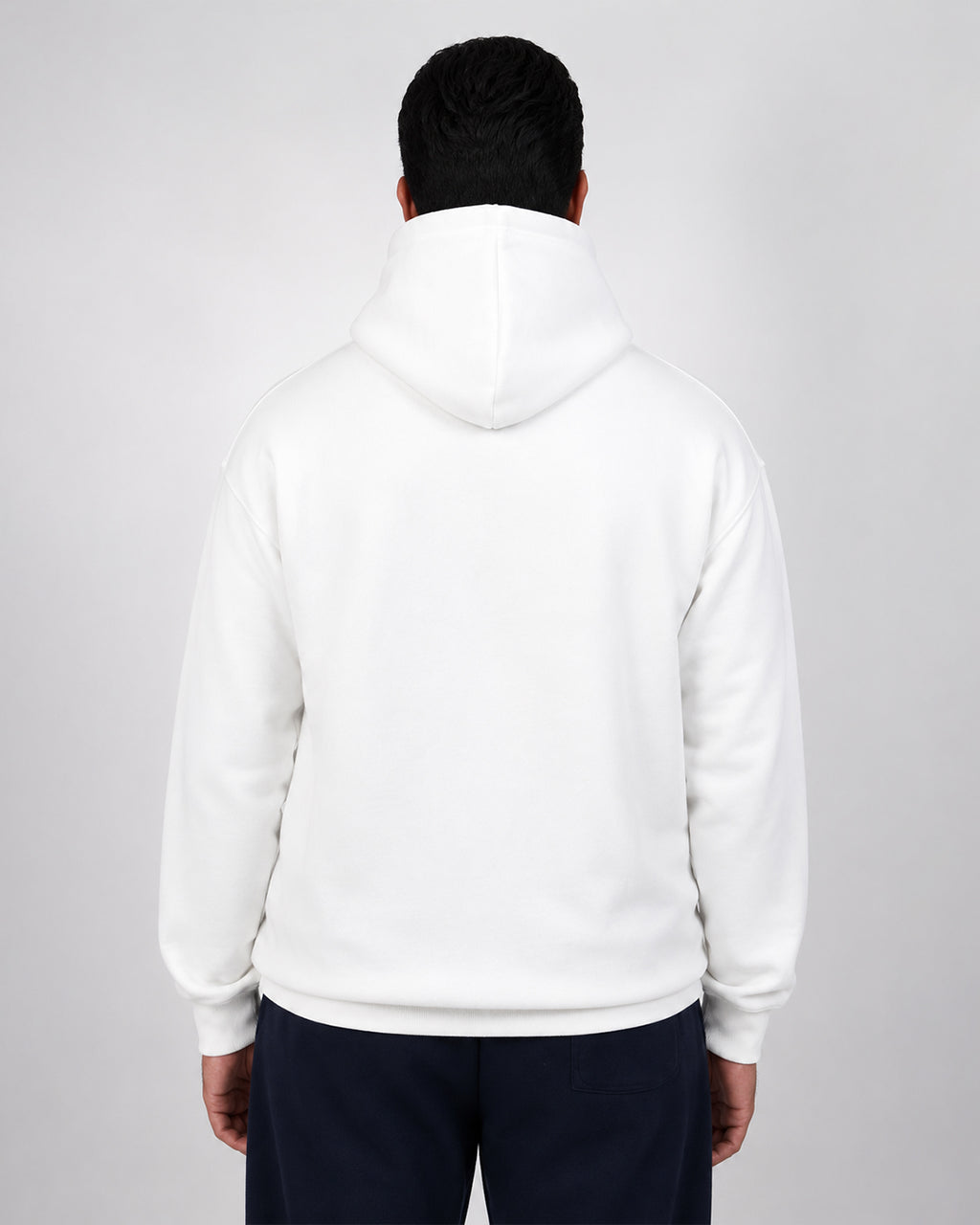 Premium Blank White Hoodie | Heavyweight Fleece
