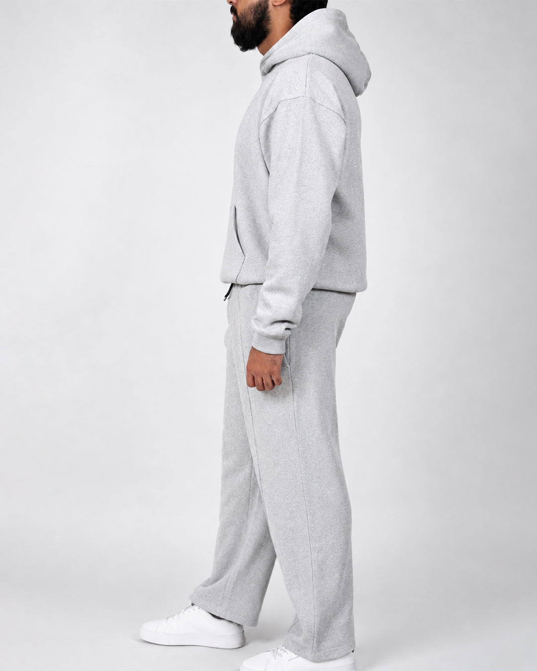 Premium Blank GreyTracksuit Set | Heavyweight Fleece