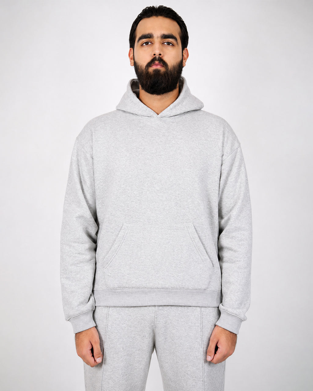 Premium Blank GreyTracksuit Set | Heavyweight Fleece
